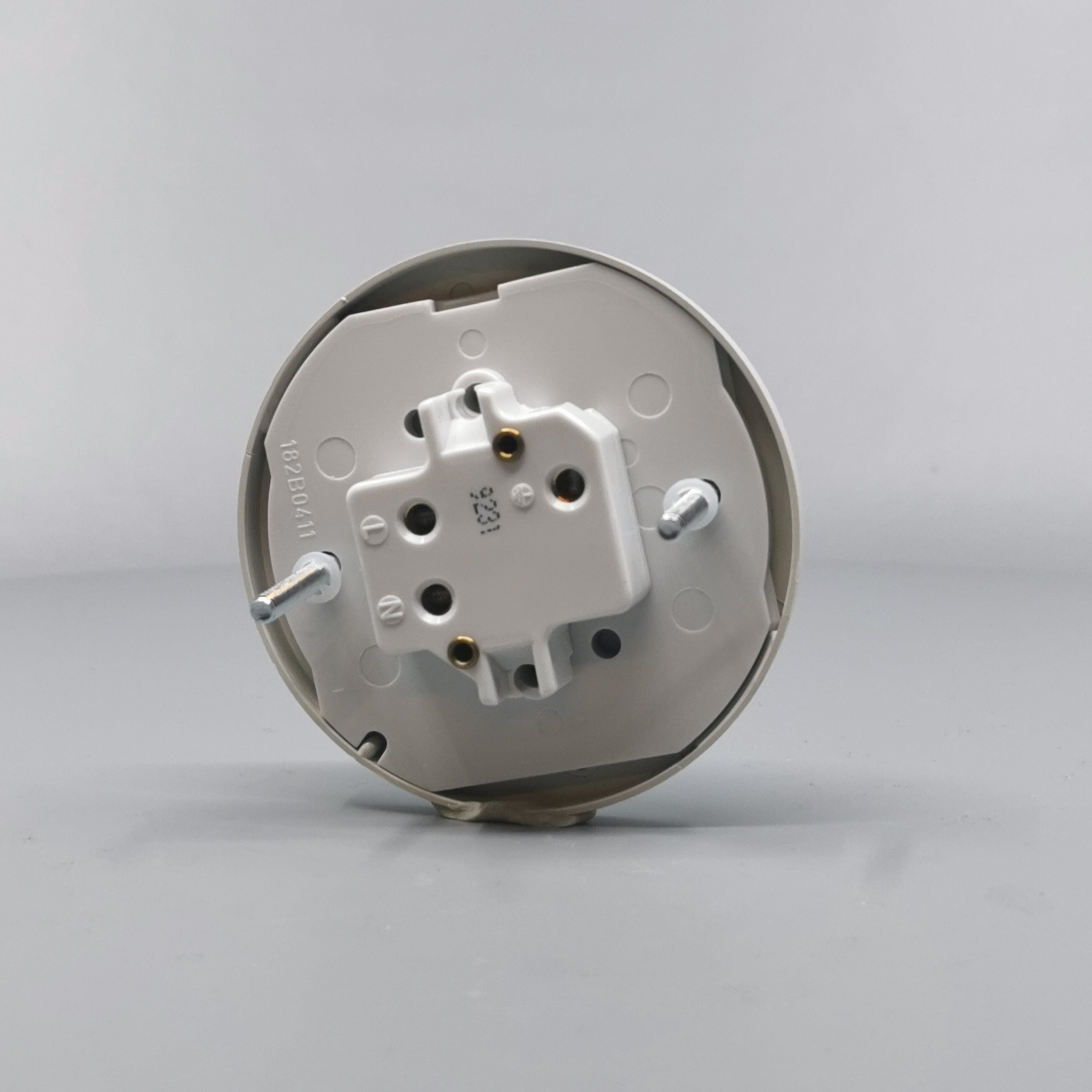 Fuga Lampestikkontakt Ø 80 lysegrå