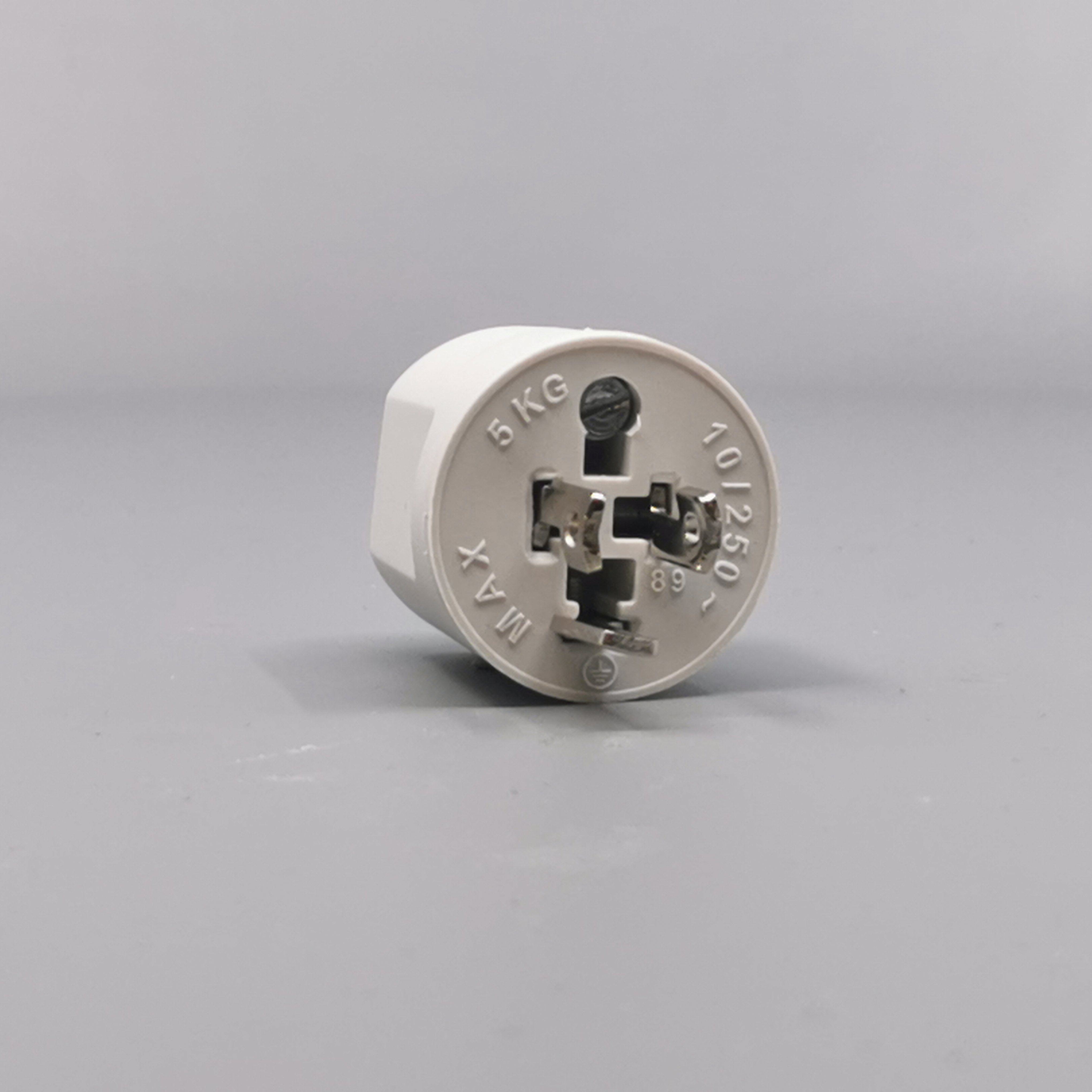 Fuga Lampestikprop 2 ledet + jord lysegrå