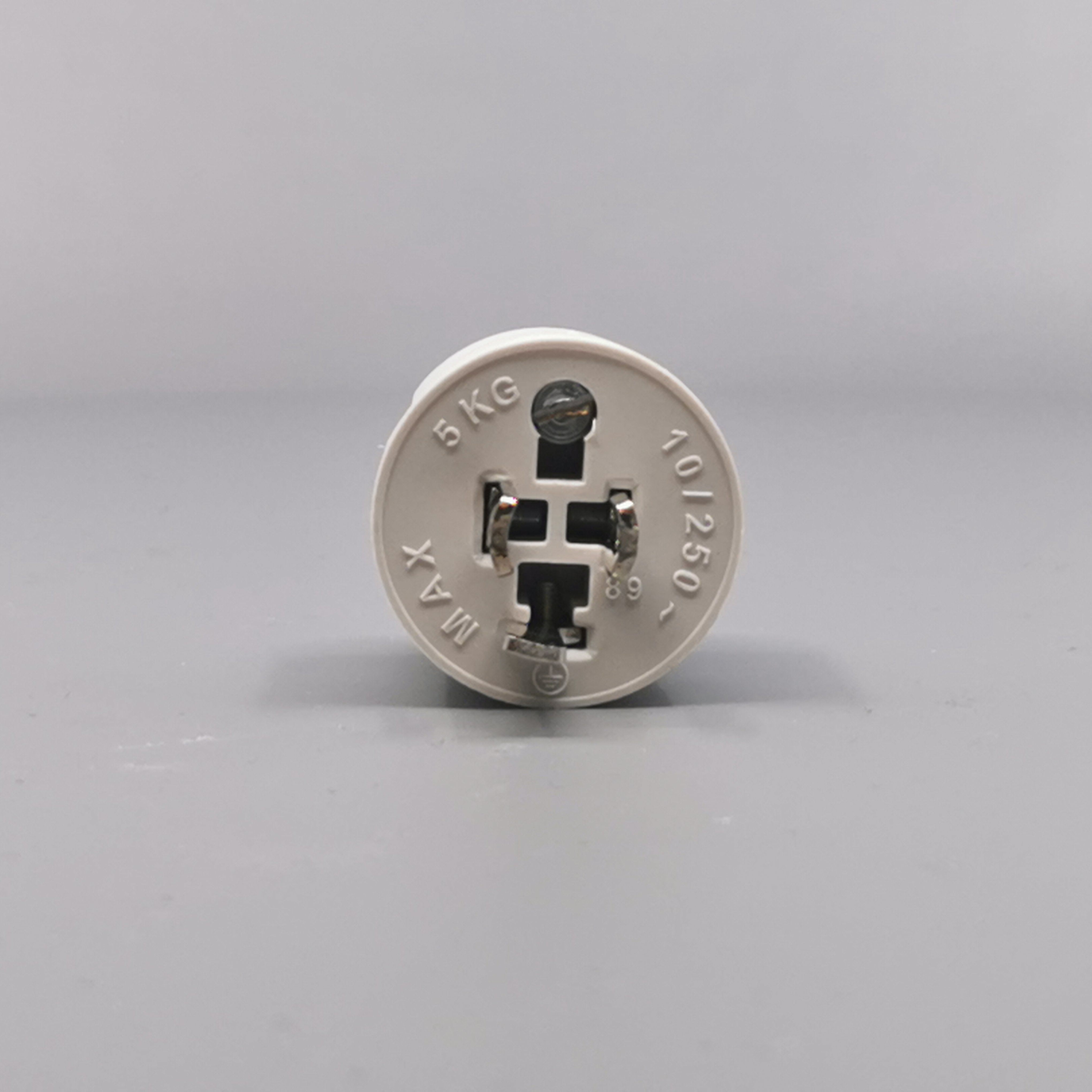 Fuga Lampestikprop 2 ledet + jord lysegrå