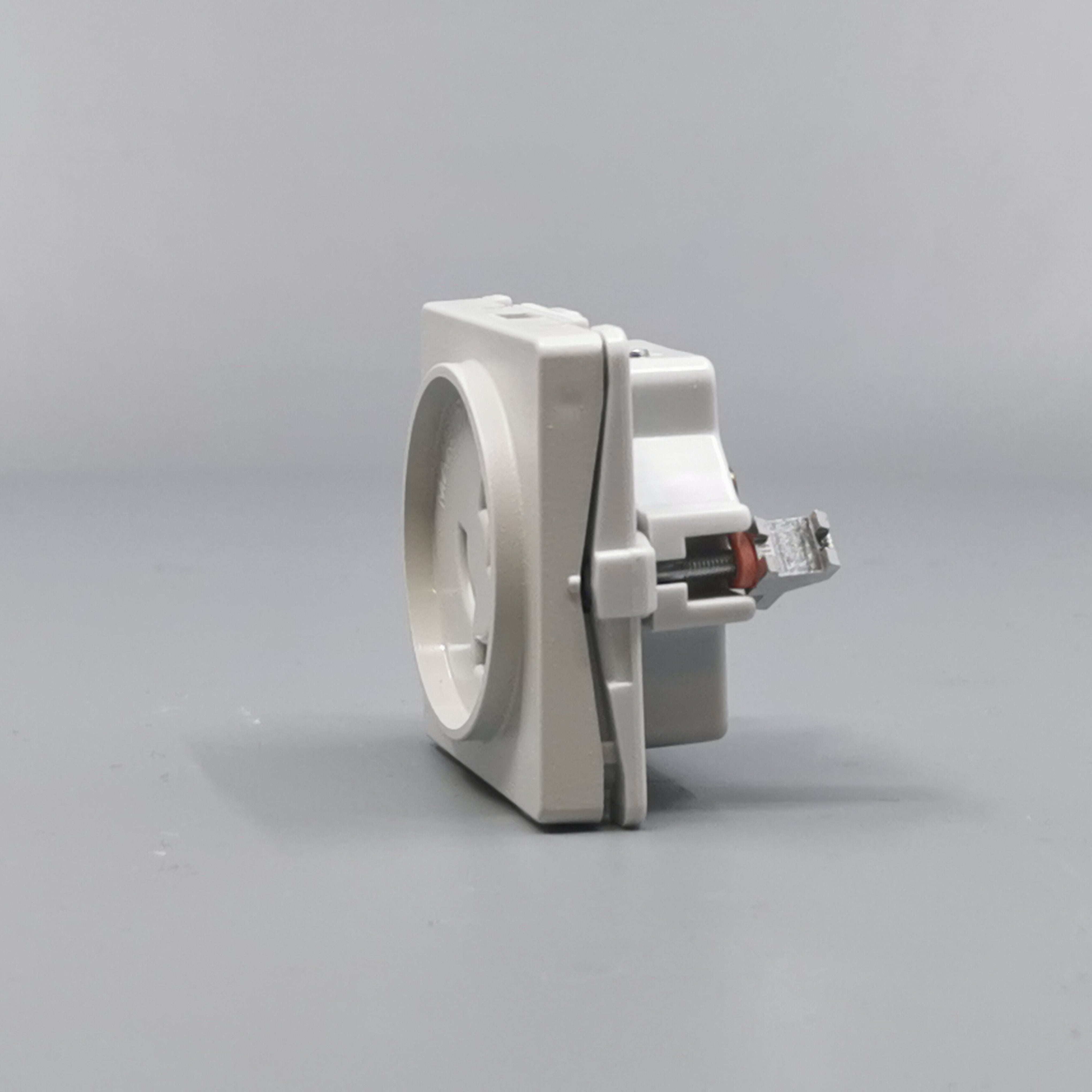 Fuga Lampestikkontakt med jord 50x50 lysegrå