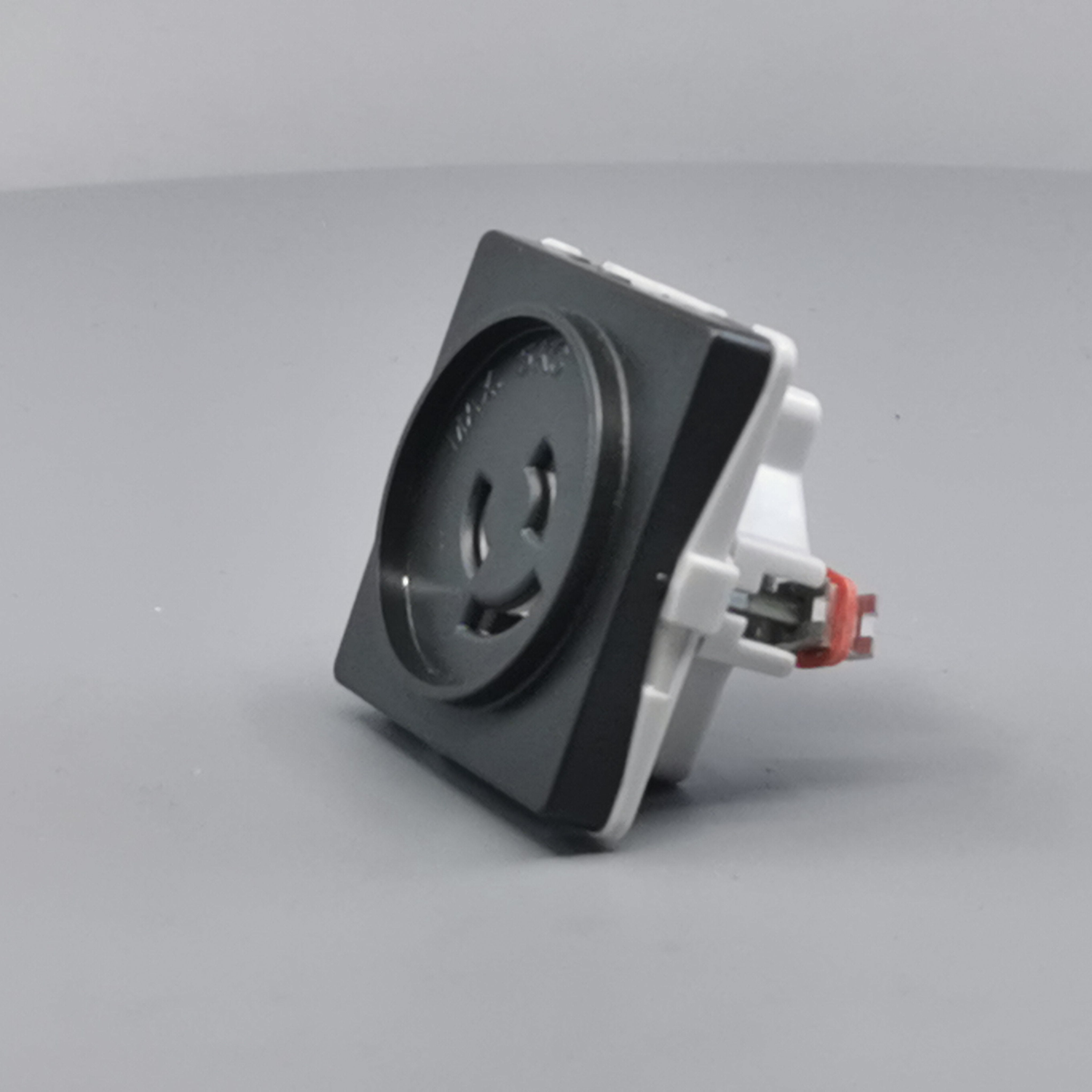 Fuga Lampestikkontakt med jord 50x50 koksgrå