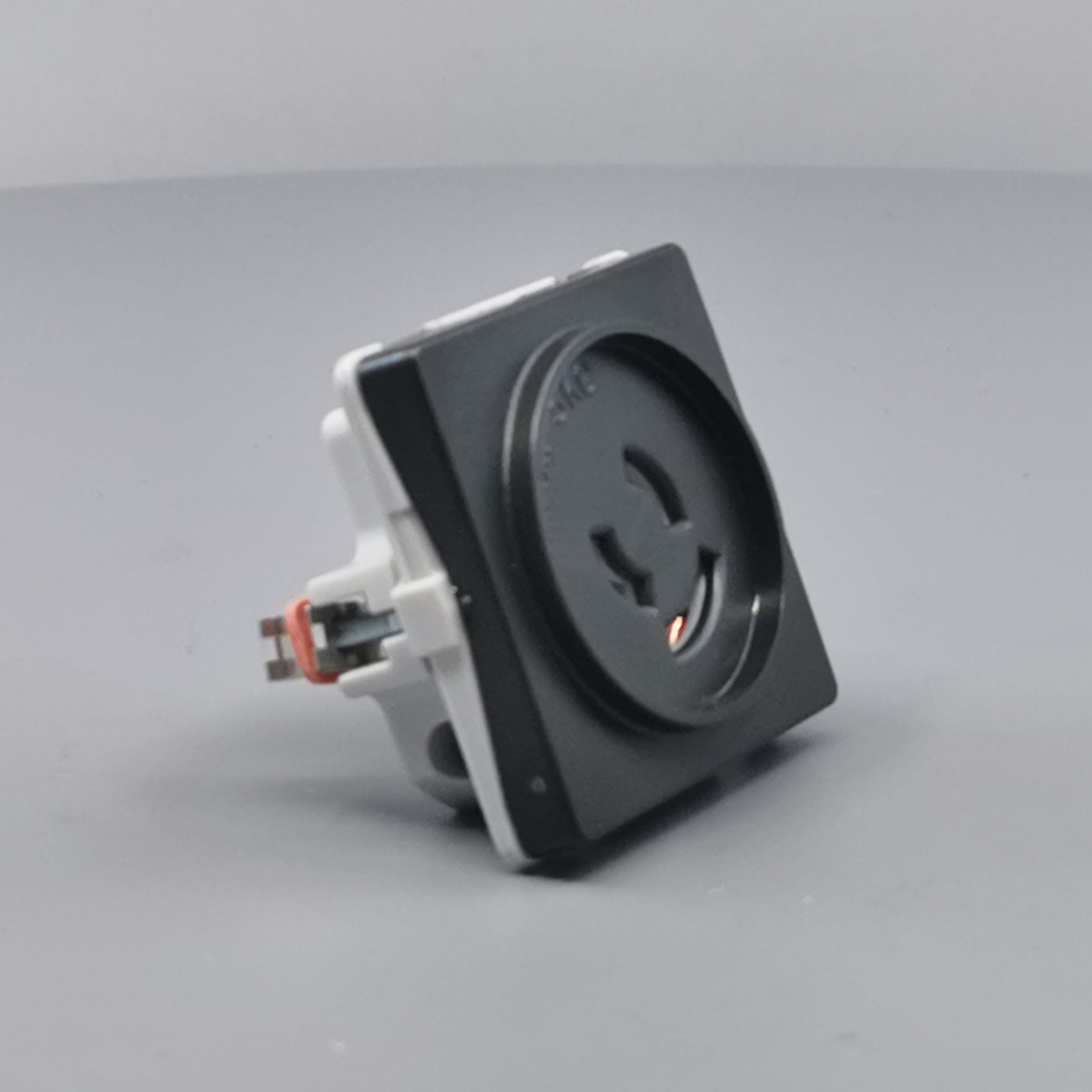 Fuga Lampestikkontakt med jord 50x50 koksgrå