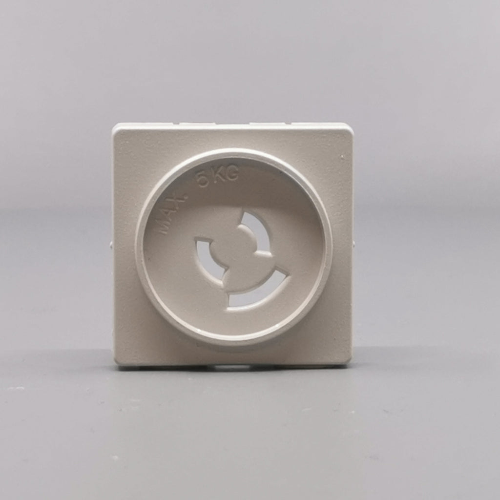 Fuga Afdækning lampestikkontakt 50x50 lysegrå