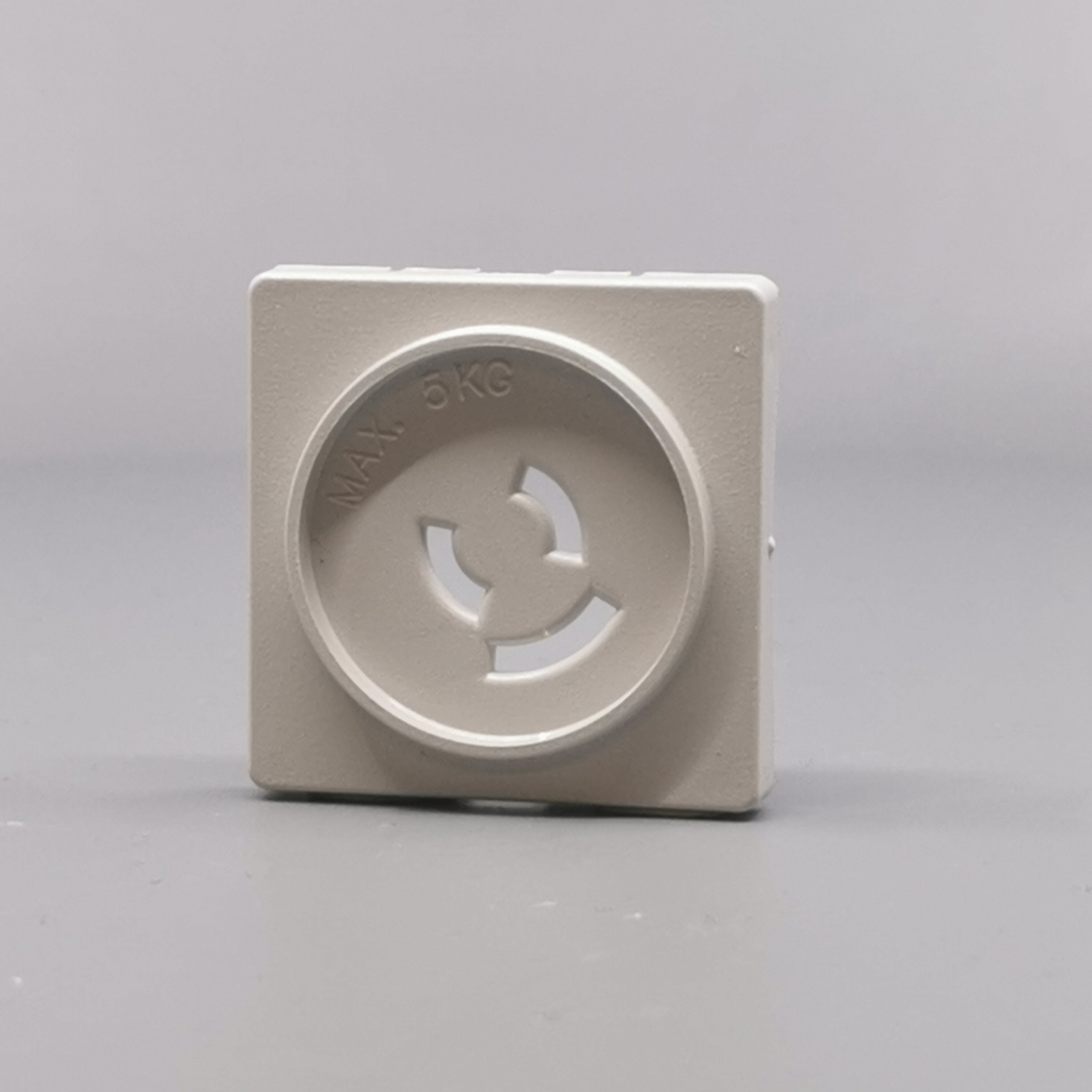 Fuga Afdækning lampestikkontakt 50x50 lysegrå