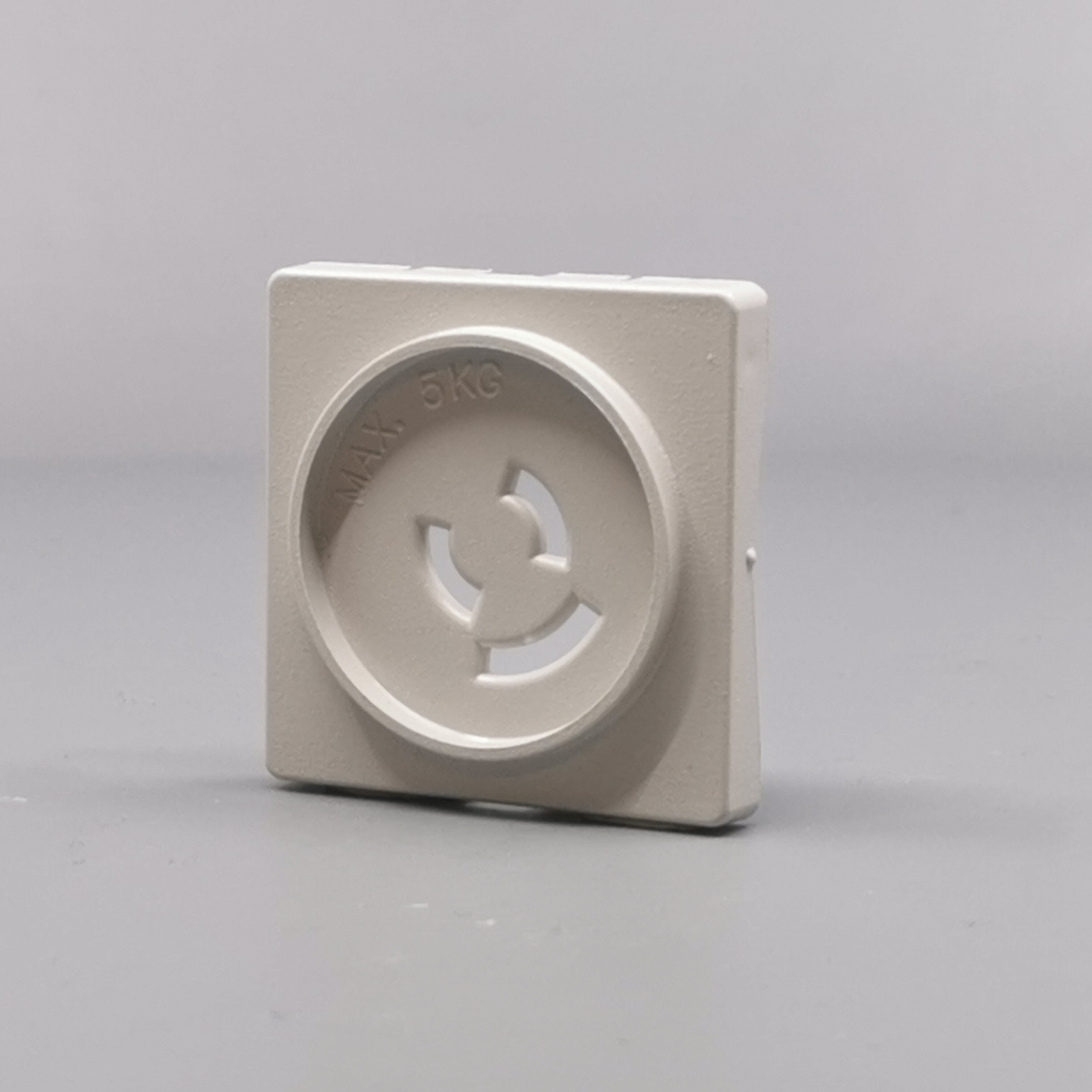 Fuga Afdækning lampestikkontakt 50x50 lysegrå