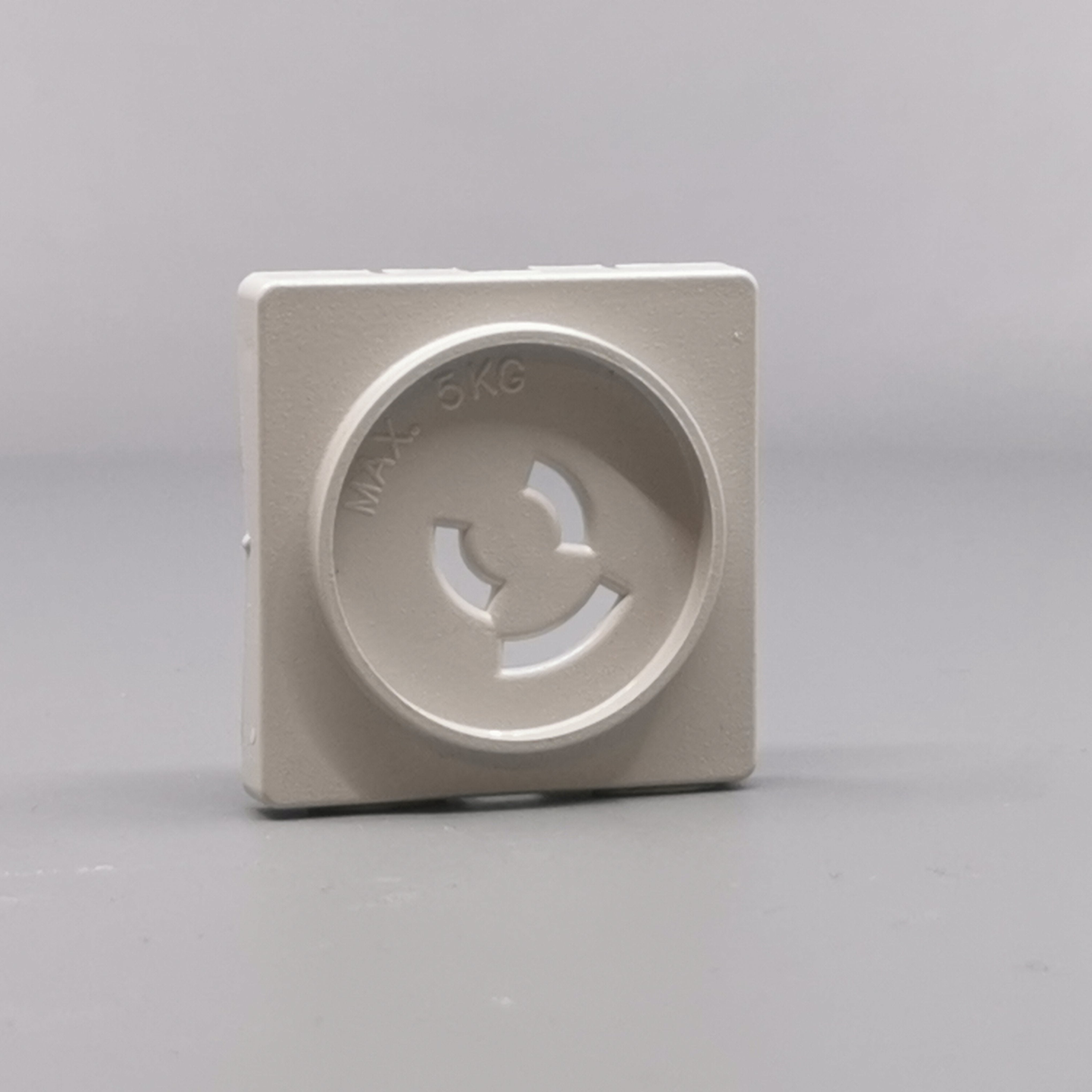 Fuga Afdækning lampestikkontakt 50x50 lysegrå