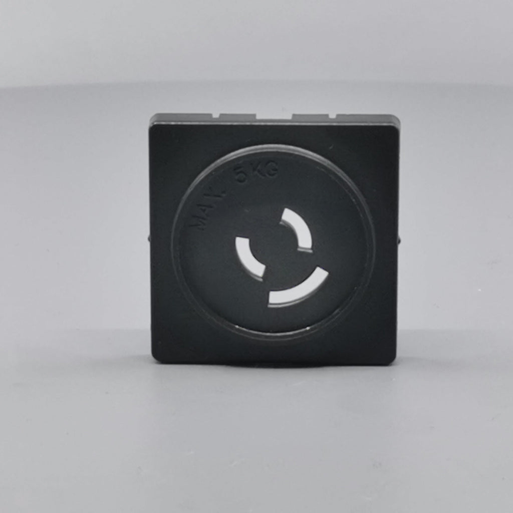 Fuga Afdækning lampestikkontakt 50x50 koksgrå