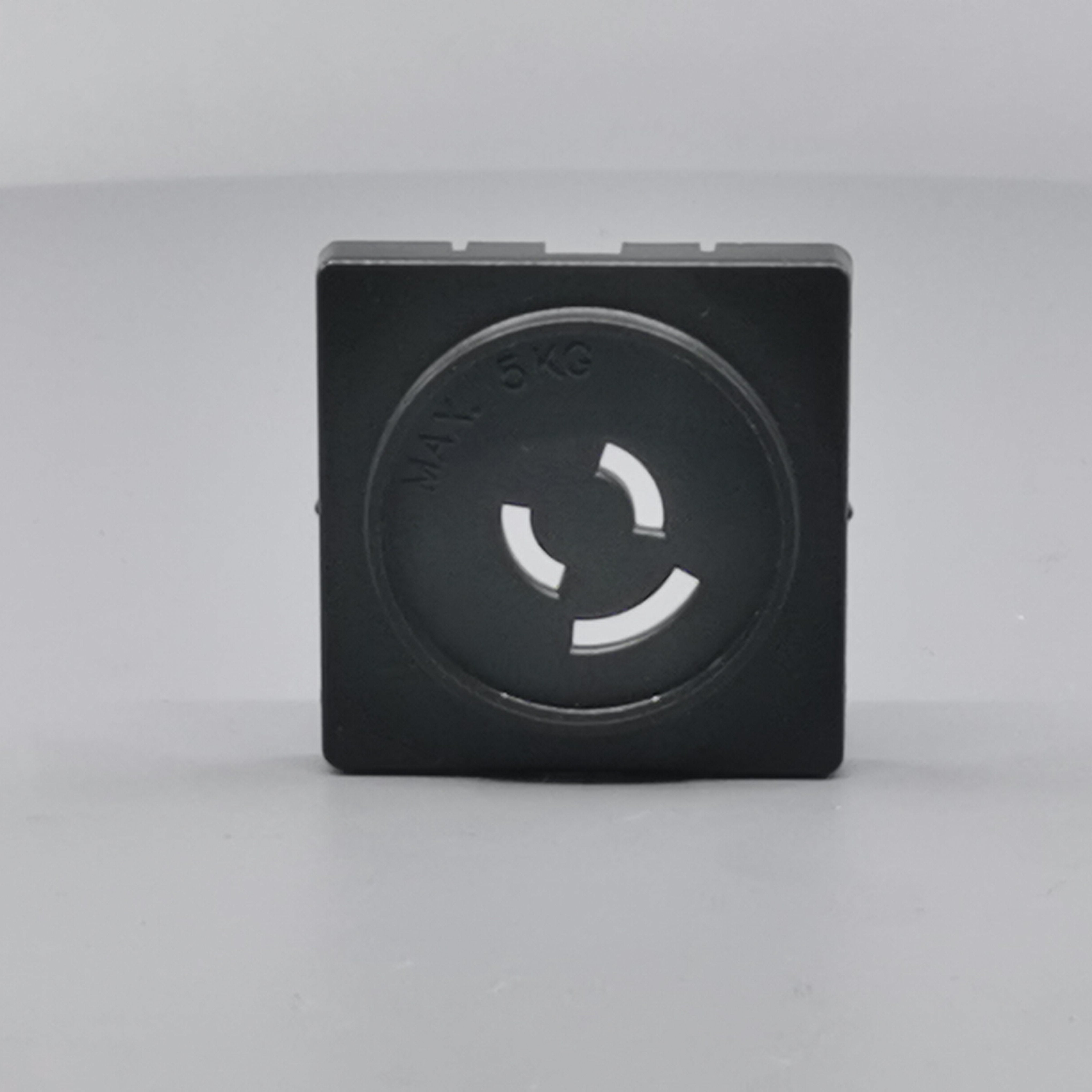 Fuga Afdækning lampestikkontakt 50x50 koksgrå