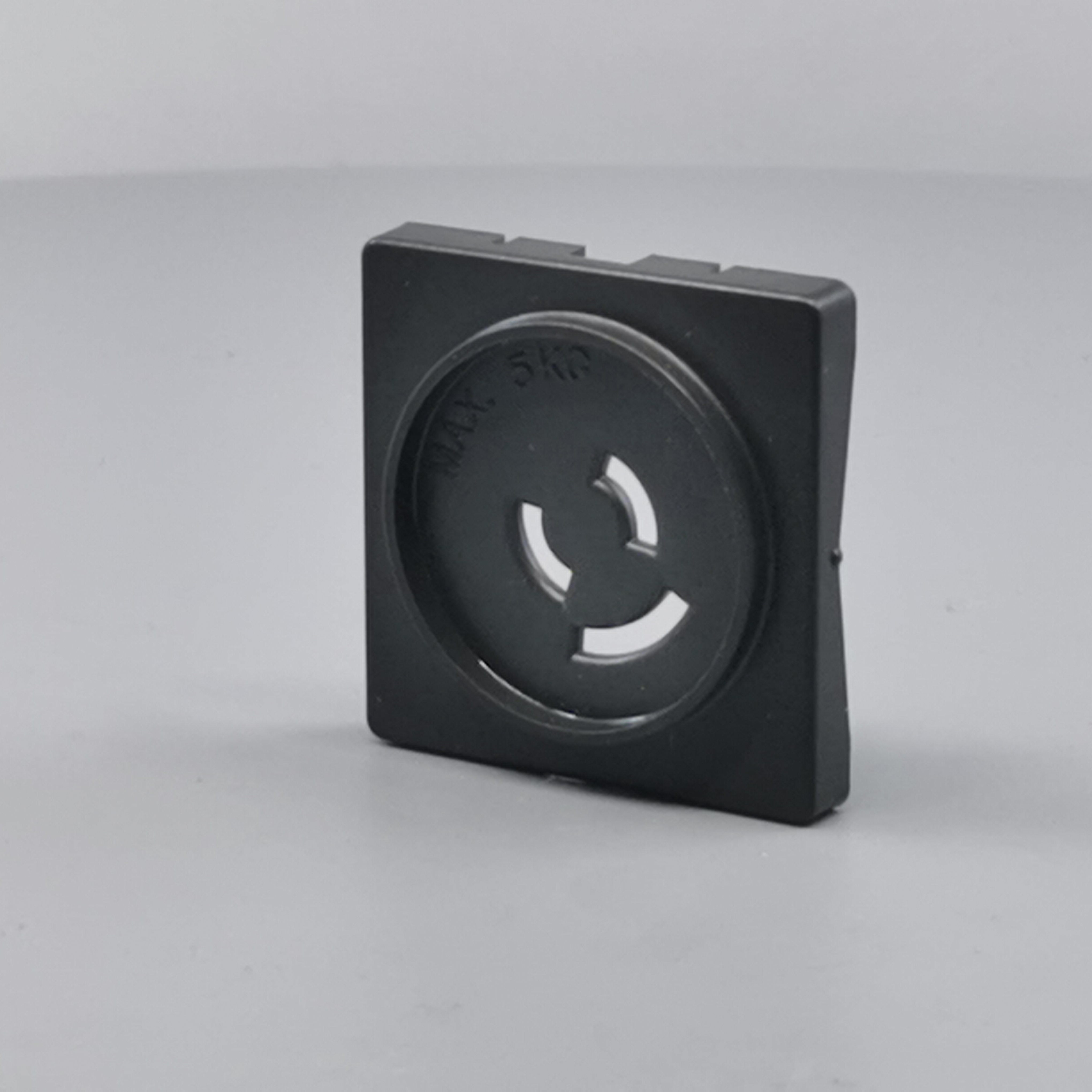 Fuga Afdækning lampestikkontakt 50x50 koksgrå