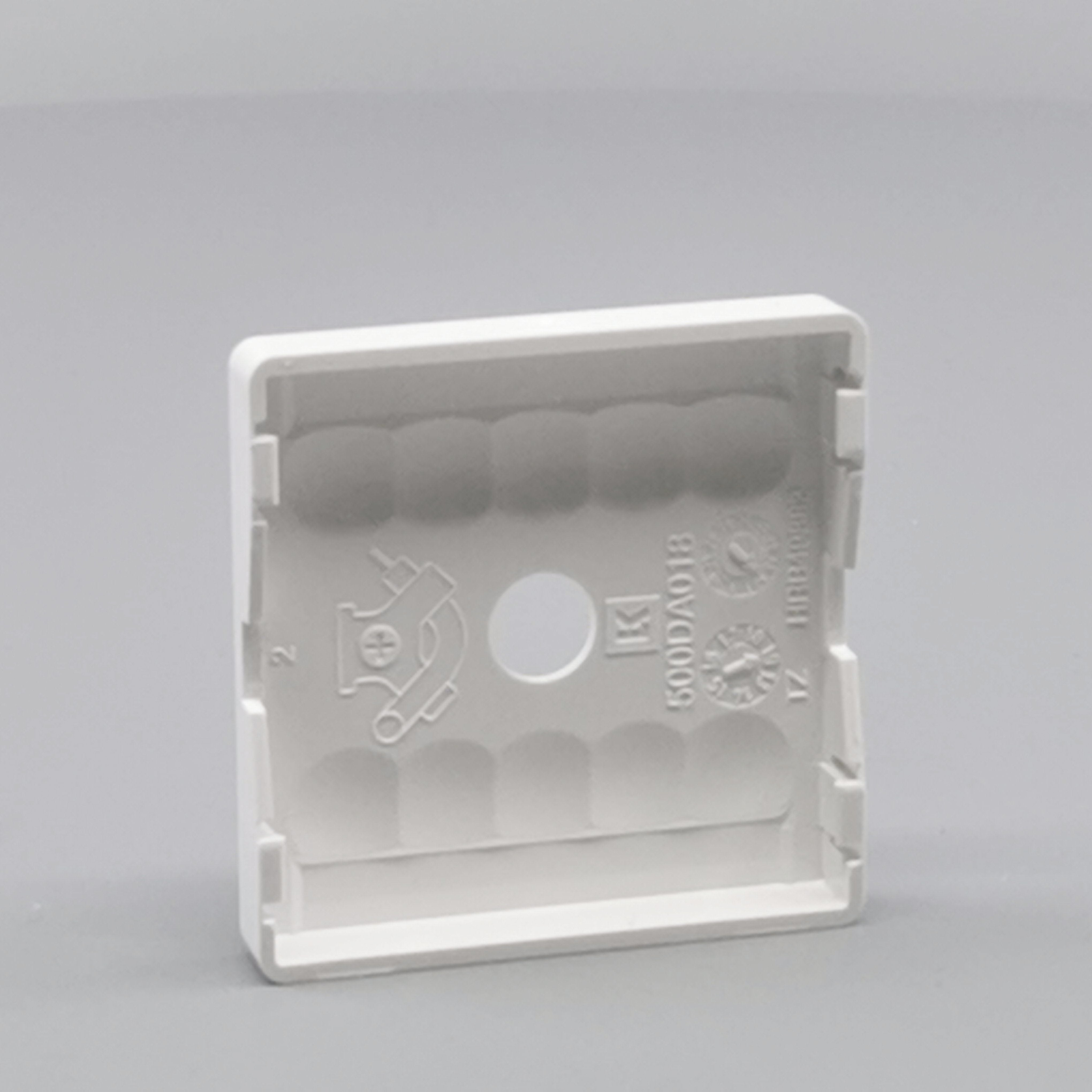 LK Fuga afdækning til lampeudtag 50x50, ny model - hvid