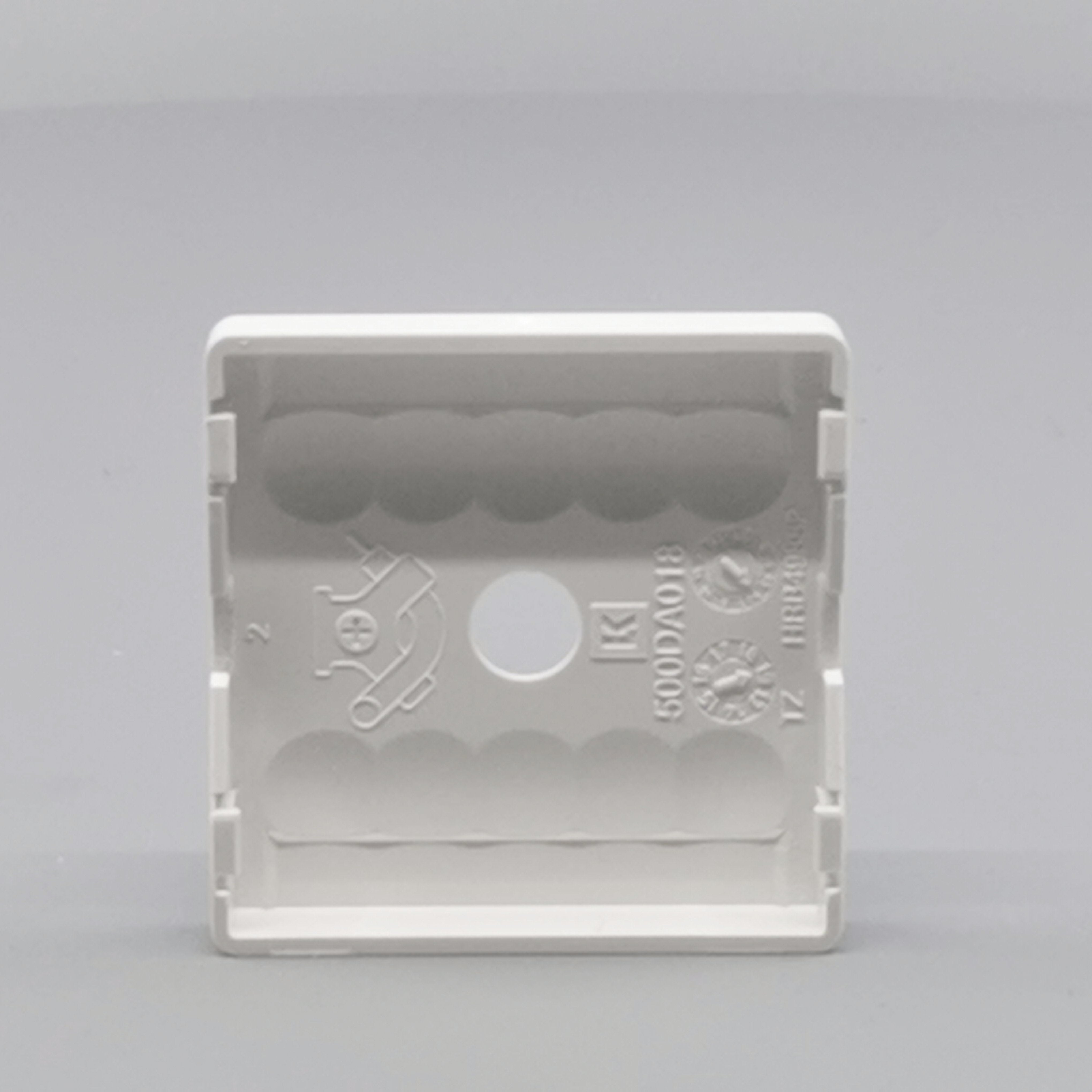 LK Fuga afdækning til lampeudtag 50x50, ny model - hvid