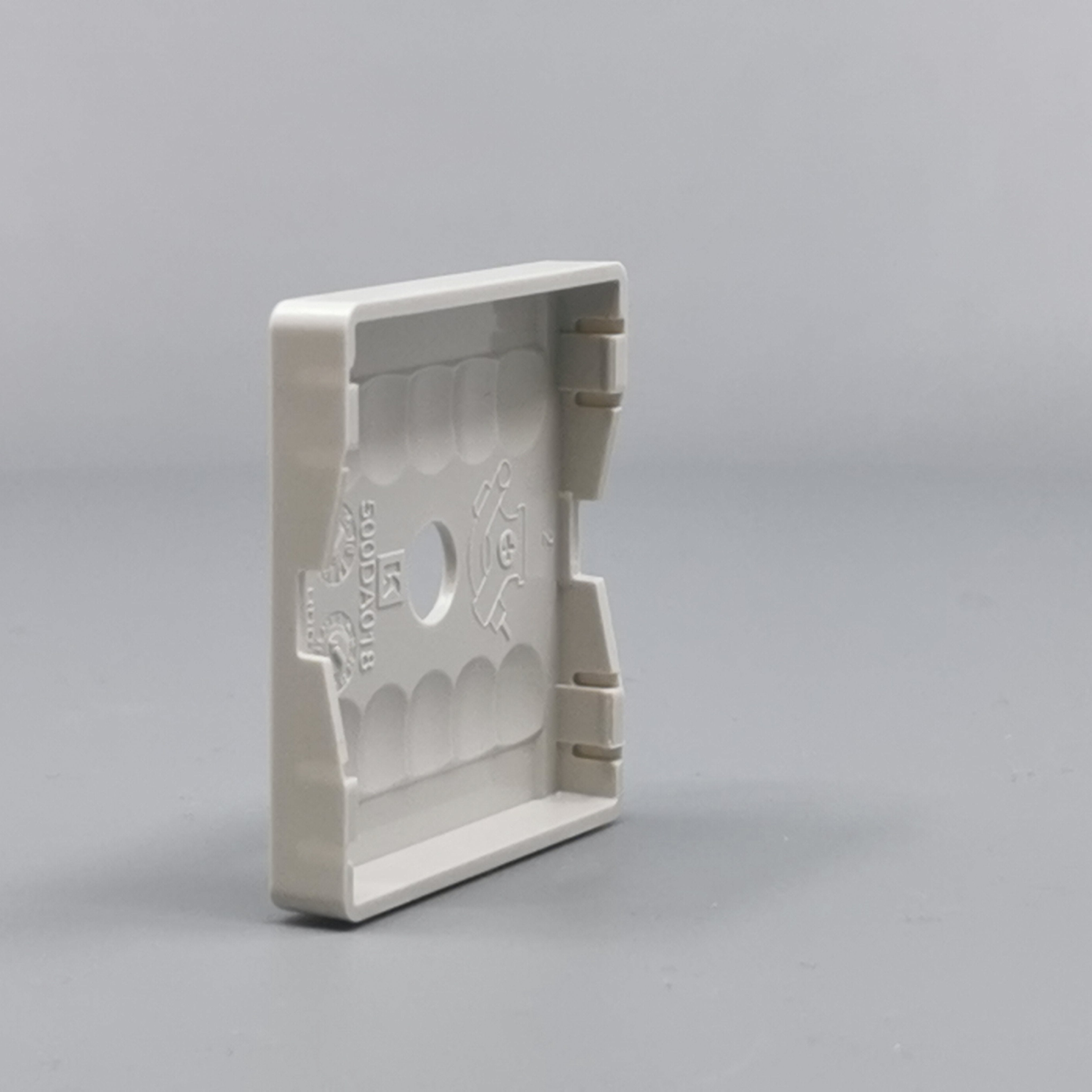 LK Fuga afdækning til lampeudtag 50x50, ny model - lysegrå