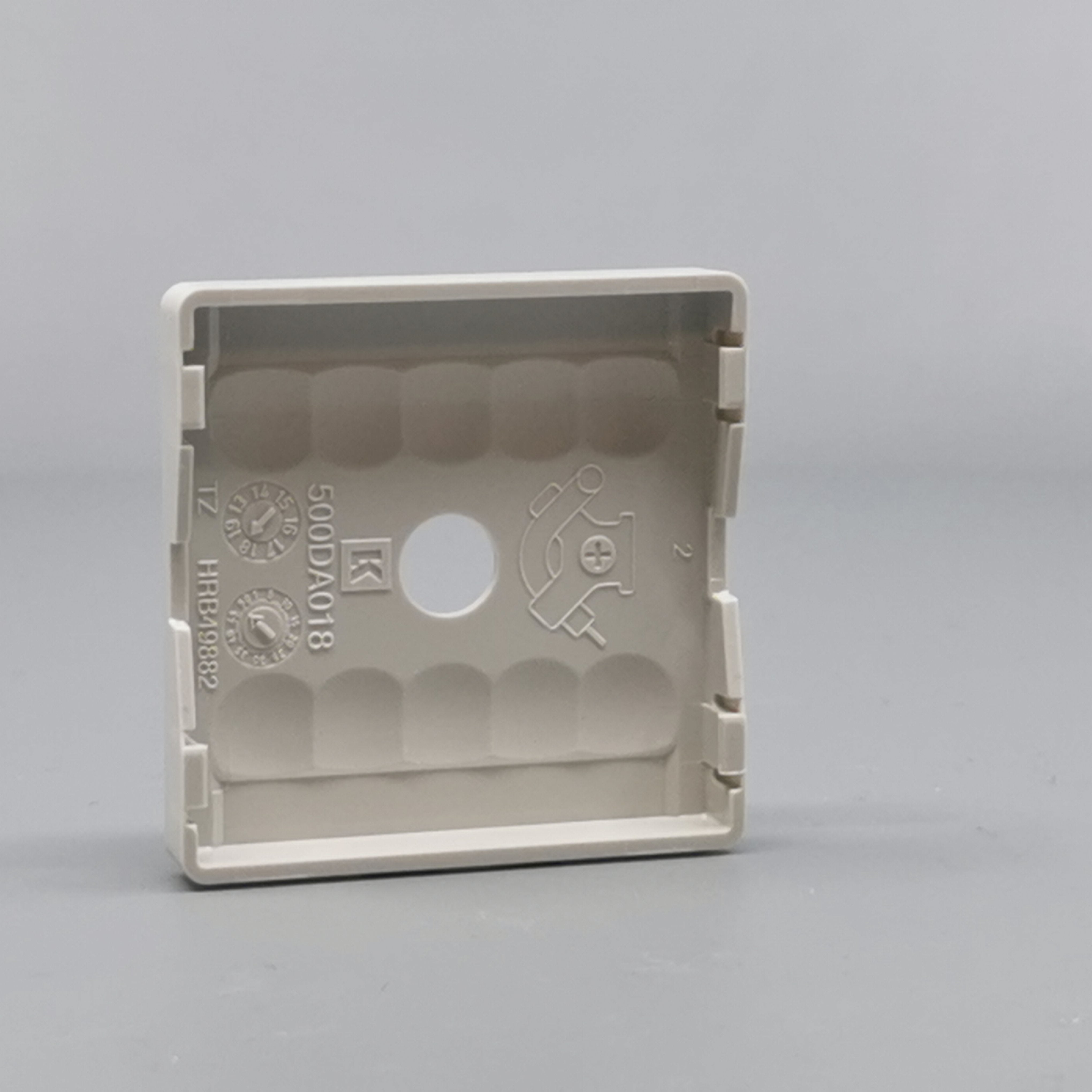 LK Fuga afdækning til lampeudtag 50x50, ny model - lysegrå