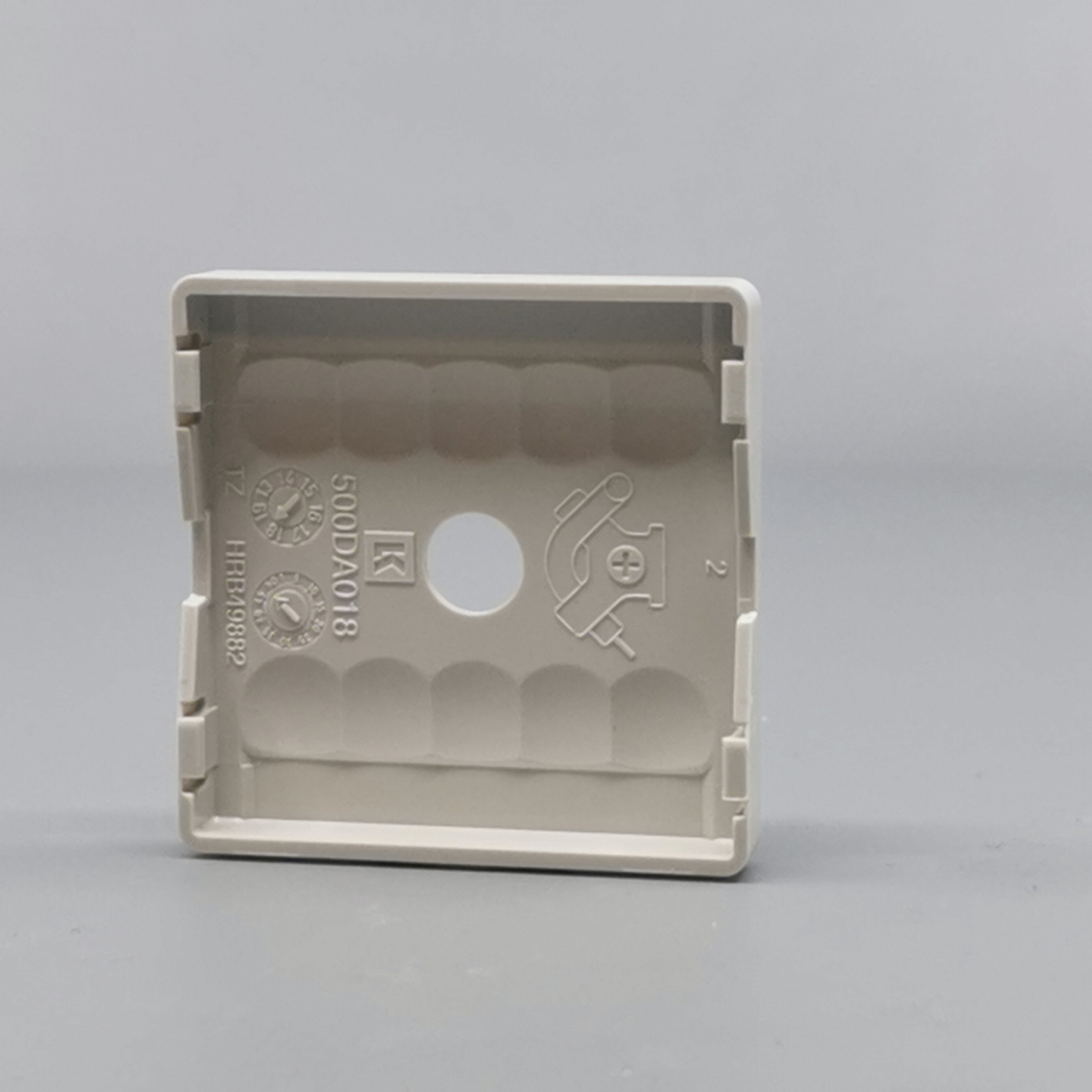 LK Fuga afdækning til lampeudtag 50x50, ny model - lysegrå