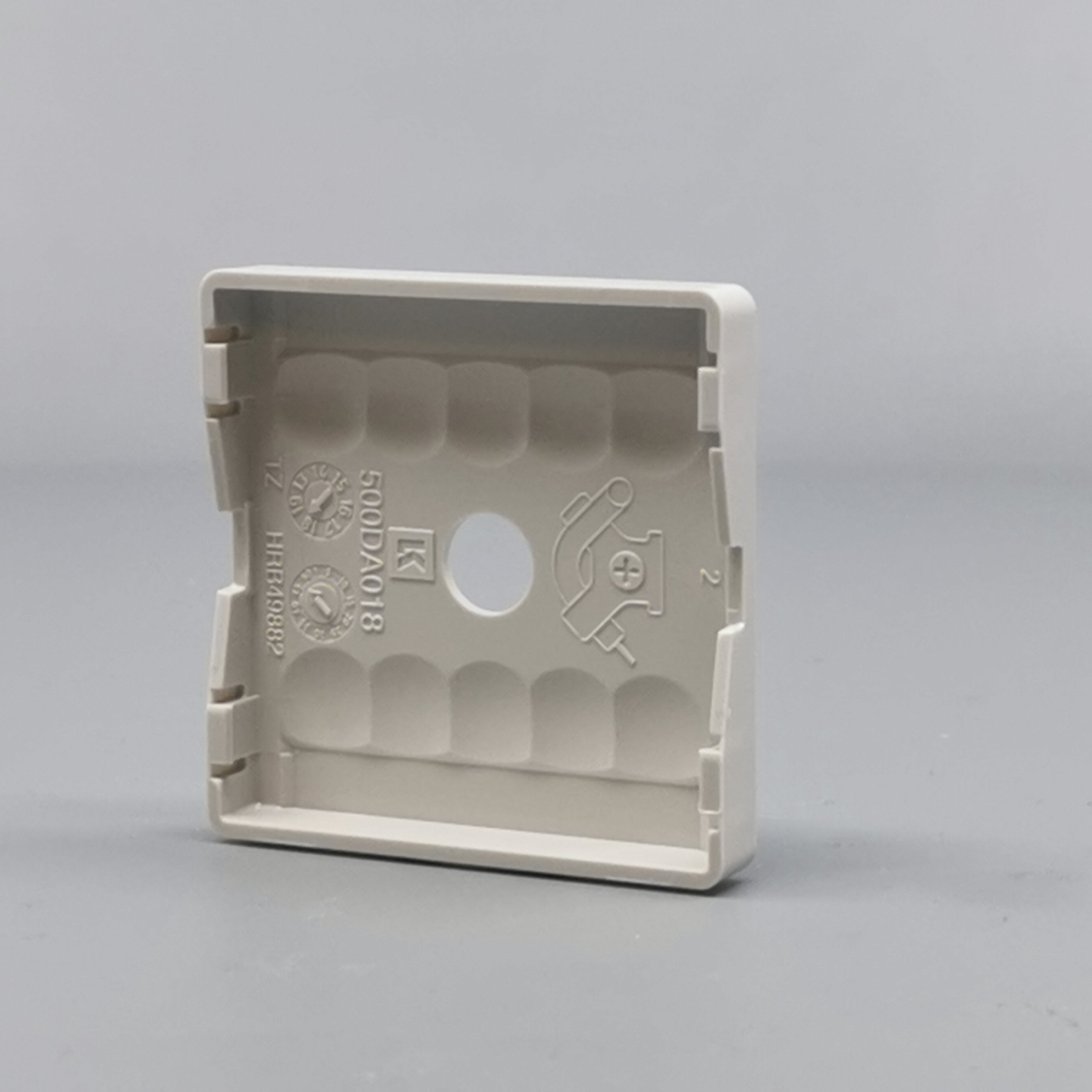 LK Fuga afdækning til lampeudtag 50x50, ny model - lysegrå