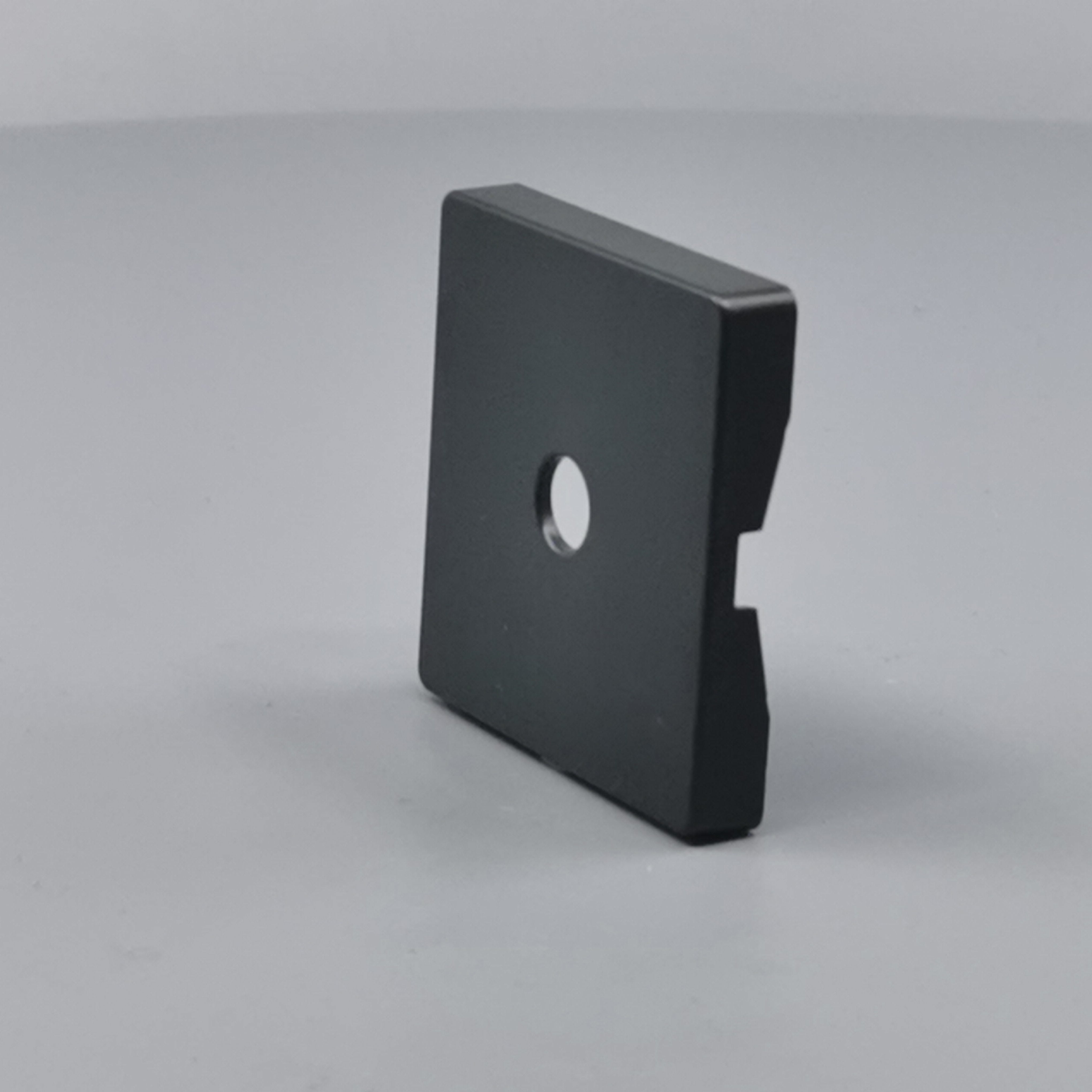 Fuga Afdækning for udtag. 50x50 Koksgrå (Ny Model)