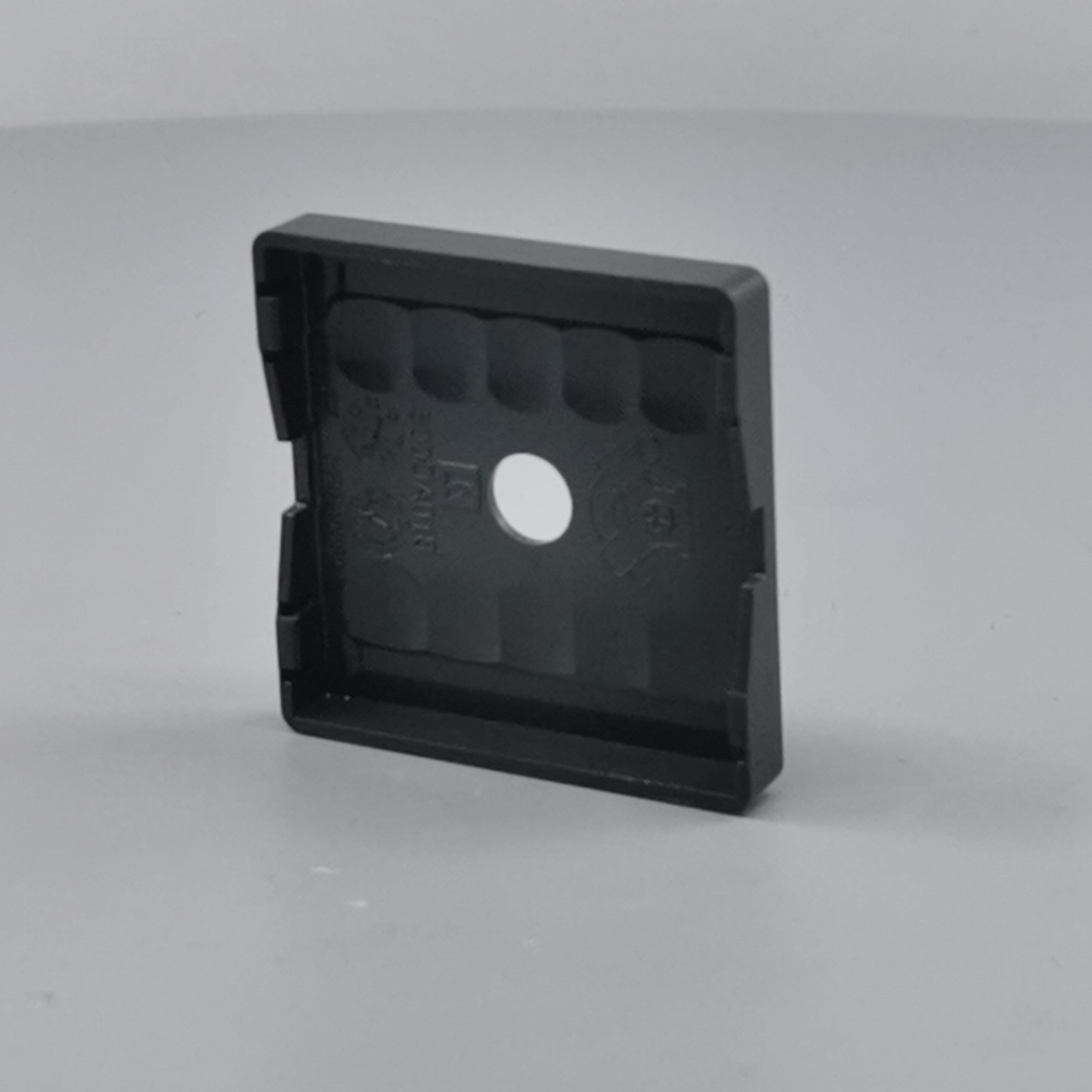 Fuga Afdækning for udtag. 50x50 Koksgrå (Ny Model)