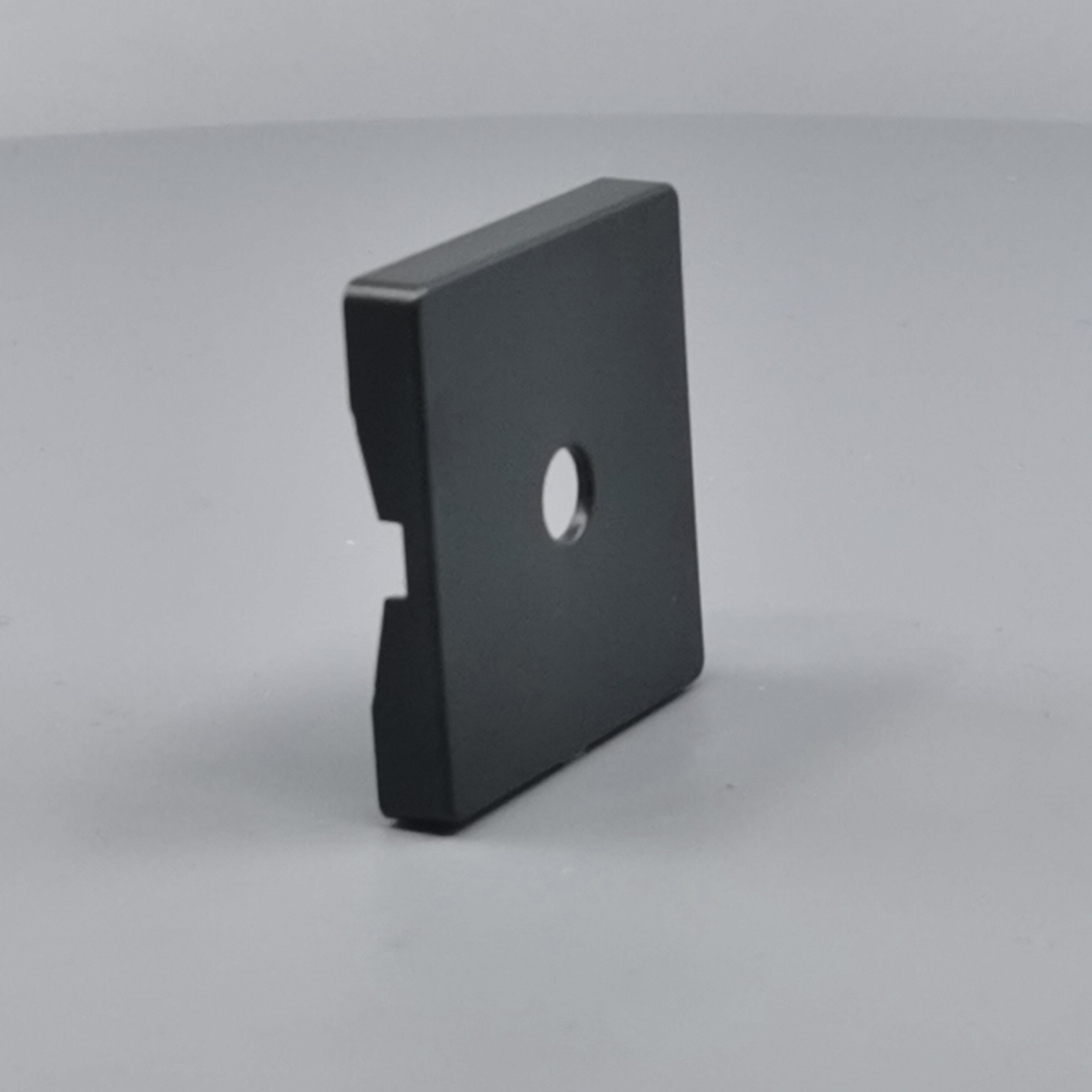 Fuga Afdækning for udtag. 50x50 Koksgrå (Ny Model)