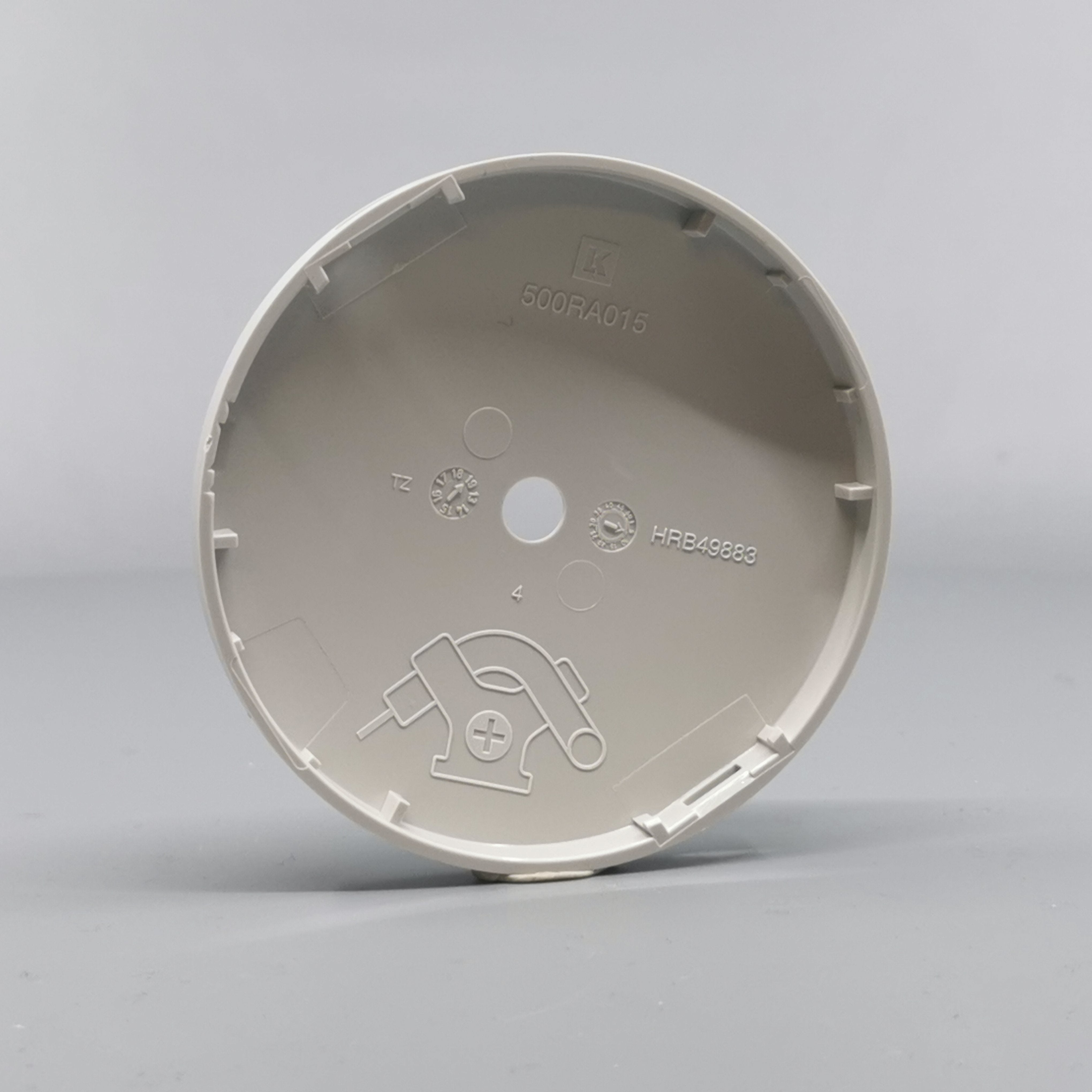 Afdækning for Ø80 og Ø83mm. Lampeudtag Lysegrå