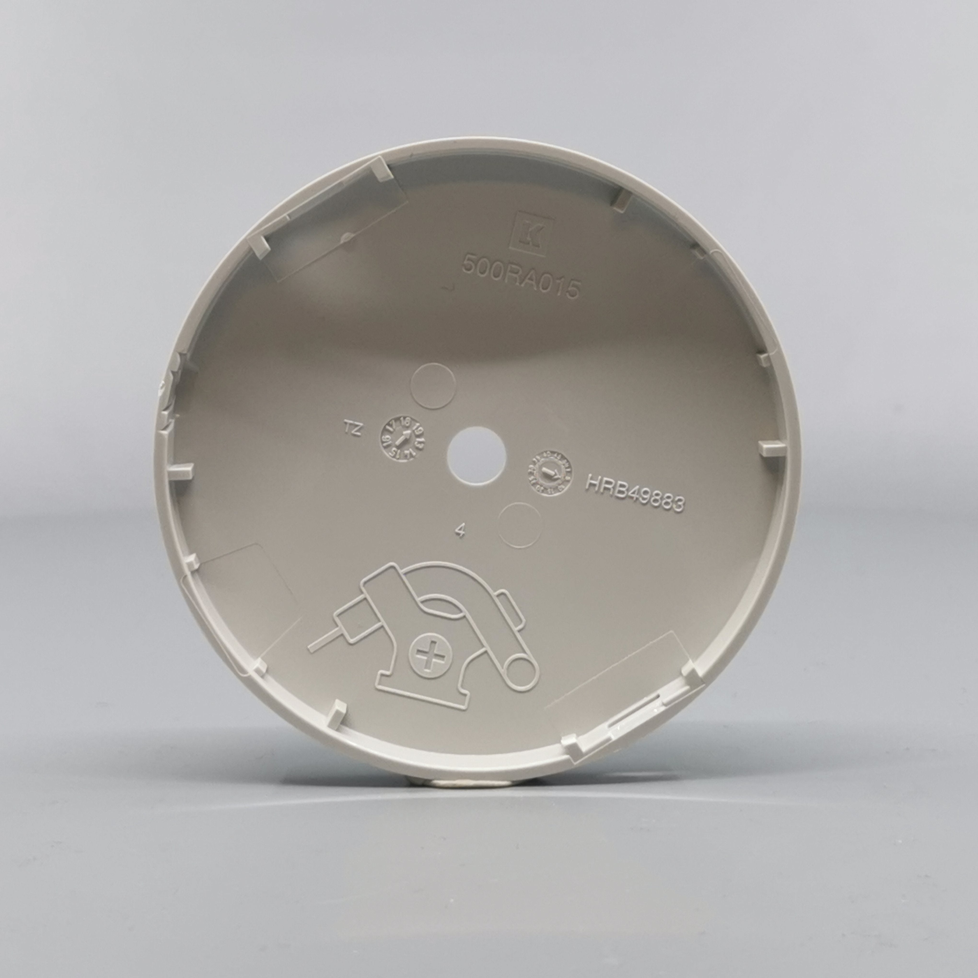 Afdækning for Ø80 og Ø83mm. Lampeudtag Lysegrå