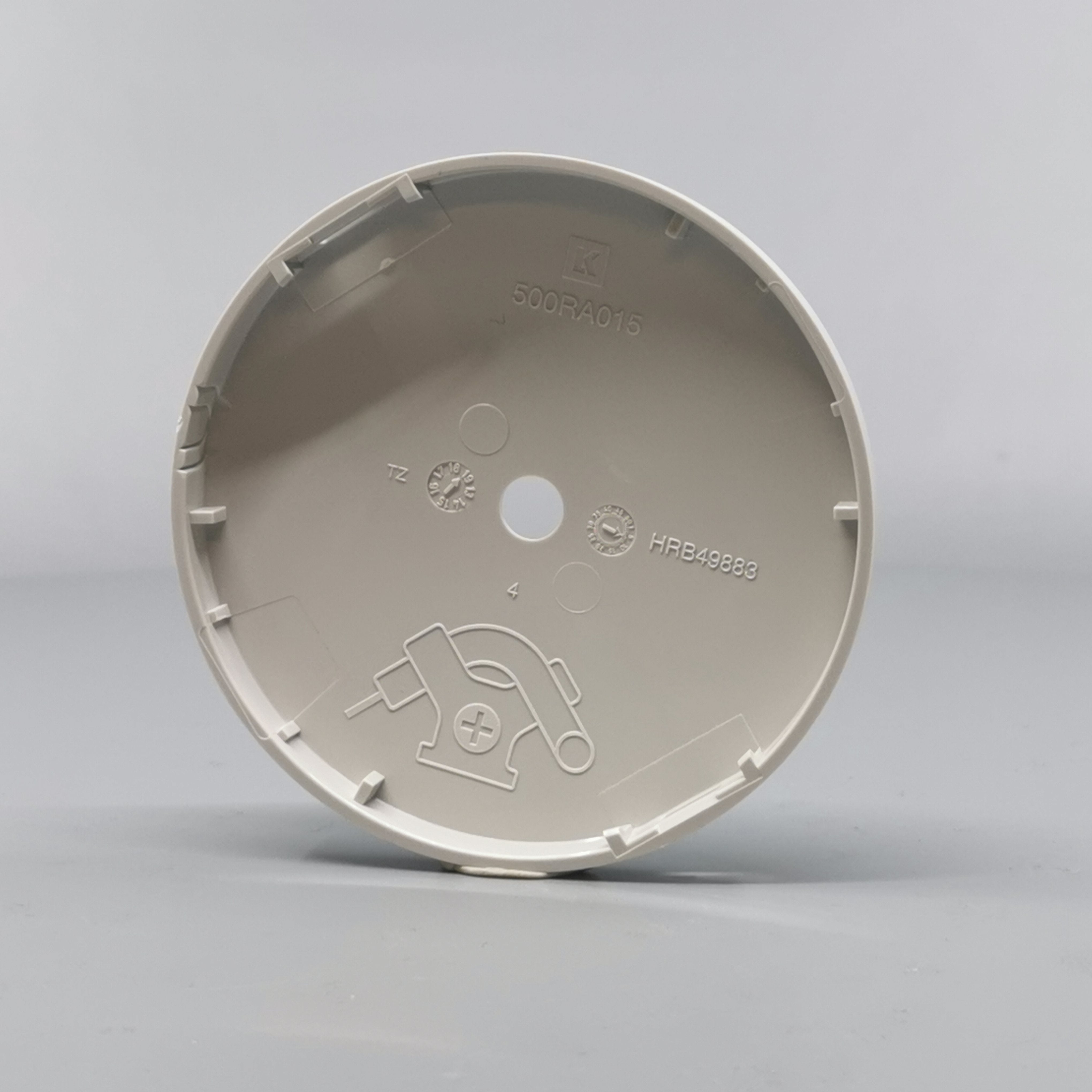 Afdækning for Ø80 og Ø83mm. Lampeudtag Lysegrå