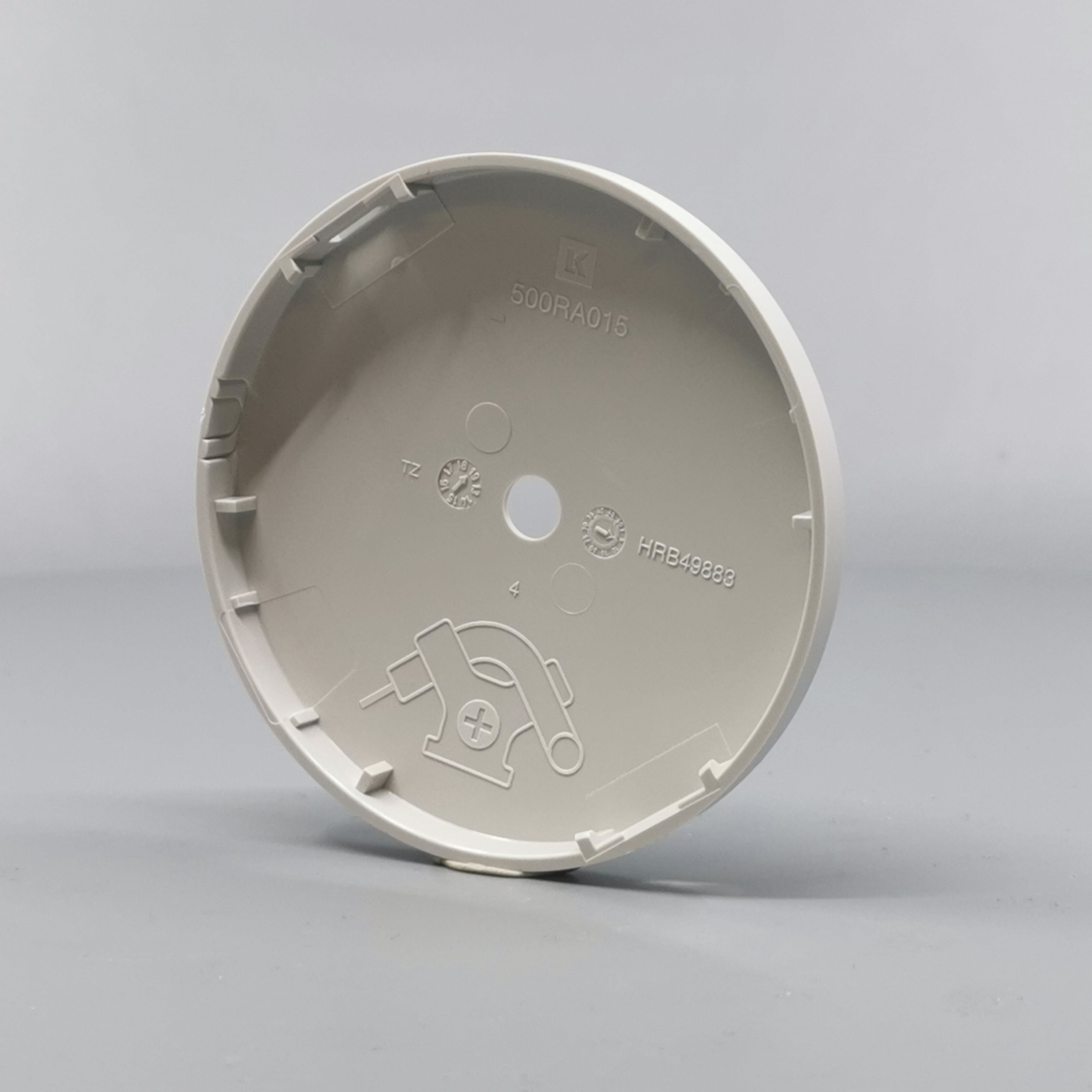 Afdækning for Ø80 og Ø83mm. Lampeudtag Lysegrå