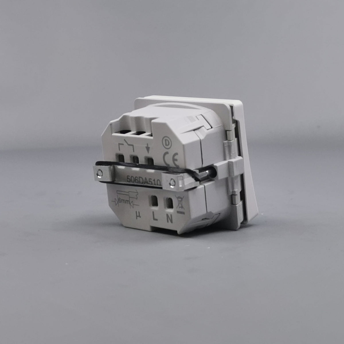 LK Fuga timer 1m 8A - hvid (360° frame 16)