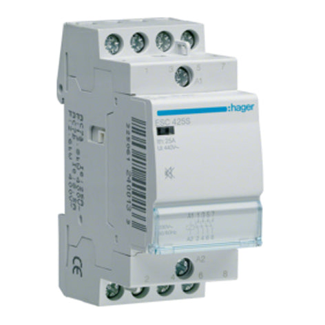 Kontaktor 25A 4 Slutte 230V Brumfri