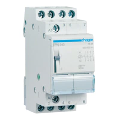 Hager Kiprelæ 230V 4 slutte 2 modul