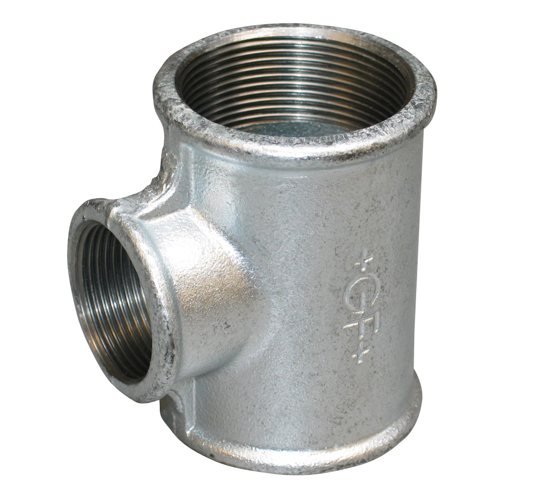 3/4" x 1/2" x 3/4" Galvaniseret tee