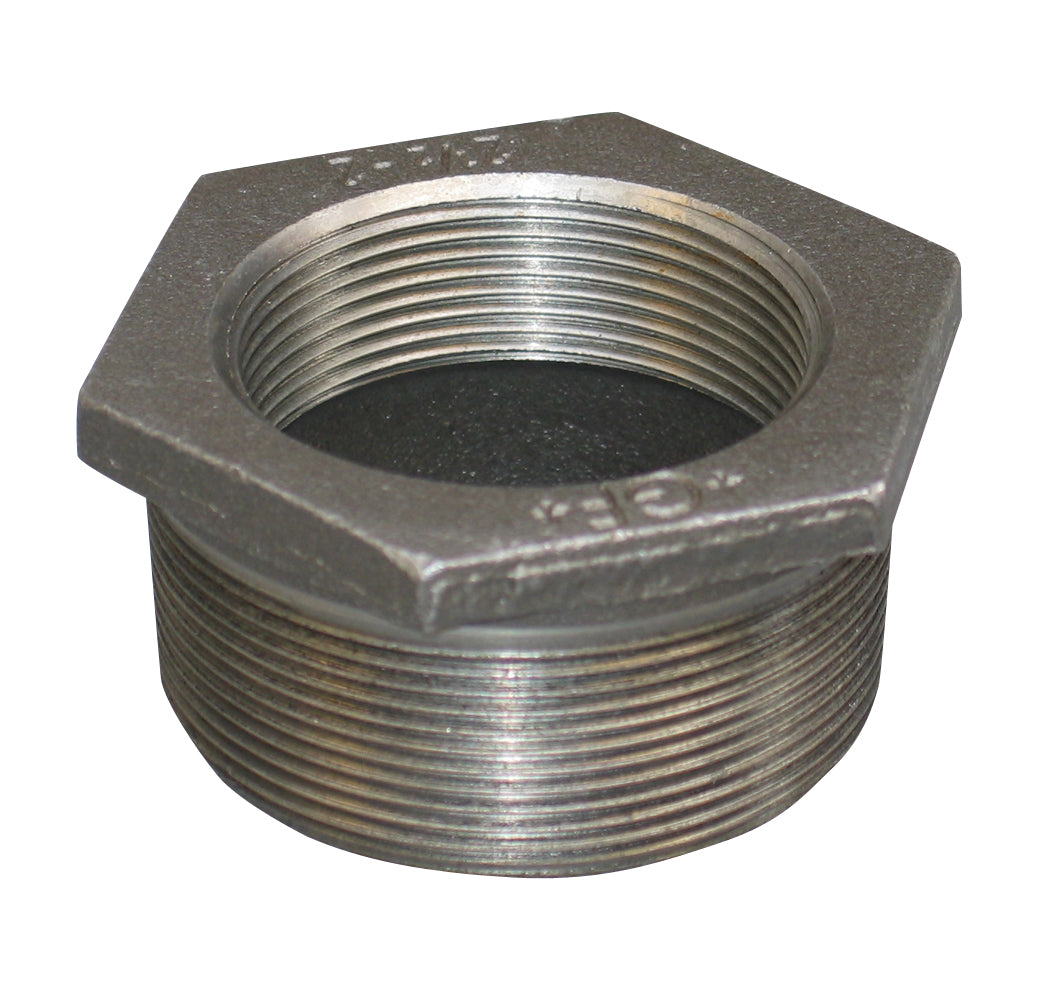 3/4" x 1/2" Sort nippelmuffe