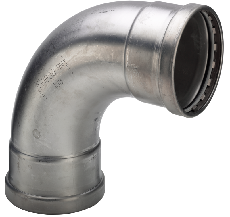 76,1 mm Sanpress Inox bøjning 90°