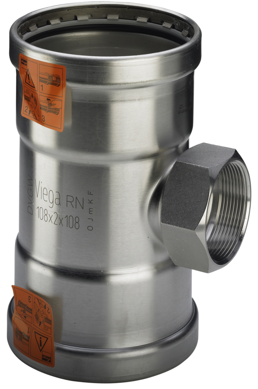 SANPRESS INOX T-STYKKE MF 76,1X3/4X76,1