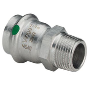 18 mm x 3/4" Overgang Sanpress Inox muffe/nippel