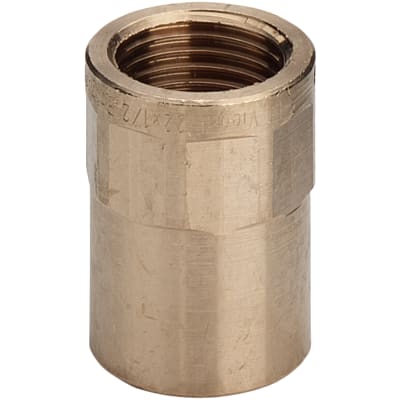 15 mm x 1/2" Lodde overgang muffe/muffe