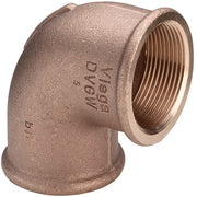 2" Rødgods Silicium Bronze vinkel 90°