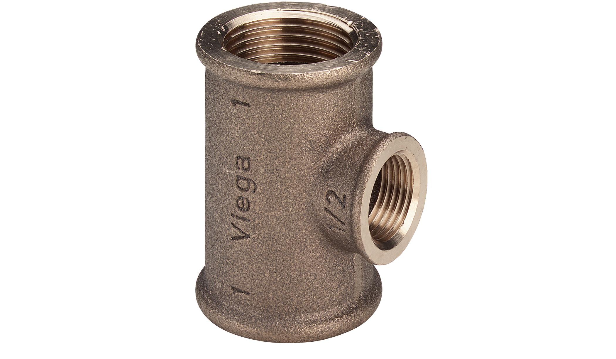 2" Tee Rødgods Silicium Bronze