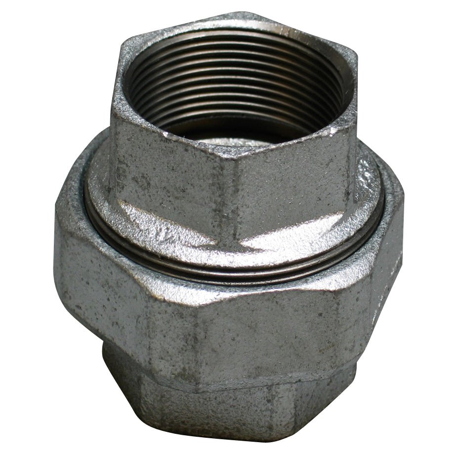 1/2" Galvaniseret union muffe/muffe