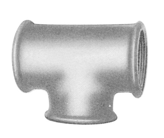 +GF+ T-STYKKE SORT 1X1/2X1