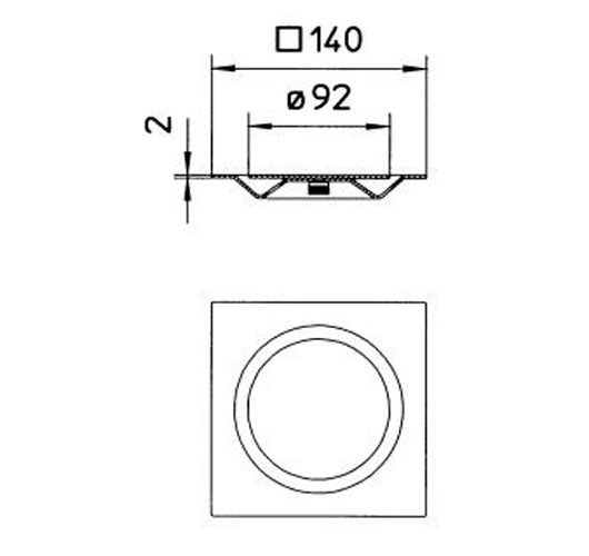 140 x 140 mm BLÜCHER Copenhagen Rist