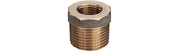 1/2" x 3/8" nippelmuffe, rødgods Silicium Bronze