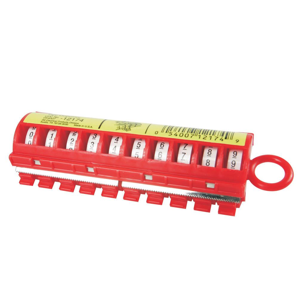 Handy marker med tape 0-9