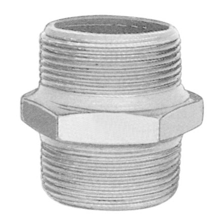 3/4" Sort brystnippel
