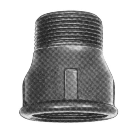 3/8" x 1/4" Galvaniseret spidsmuffe
