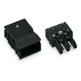 HUNSTIK 3-POL M.KAPPE 2 LED. SO
