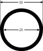 SPIRALSLANGE HVID SPS 25/30MM