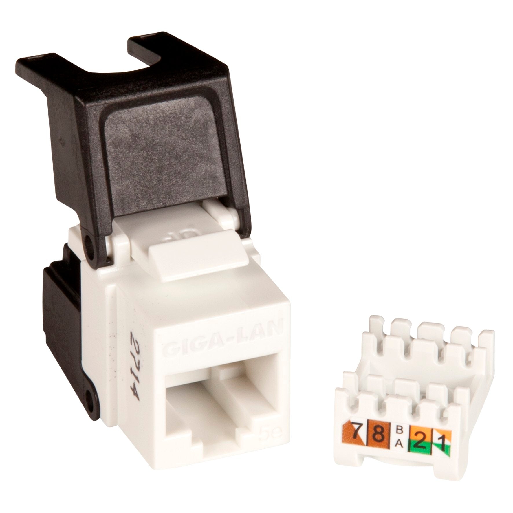 Konnektor Keystone Pro UTP Kat.5e RJ45 flip jack