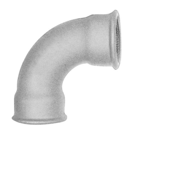 1/2" Sort bøjning 90° muffe/muffe