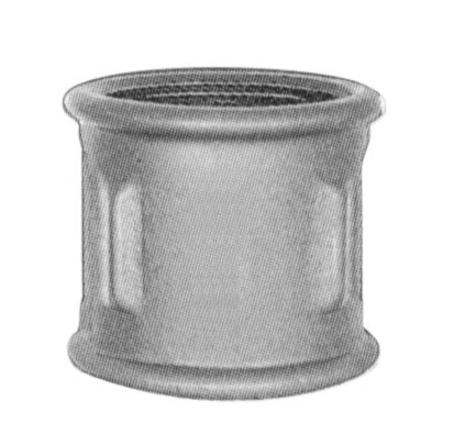 1" Galvaniseret randmuffe