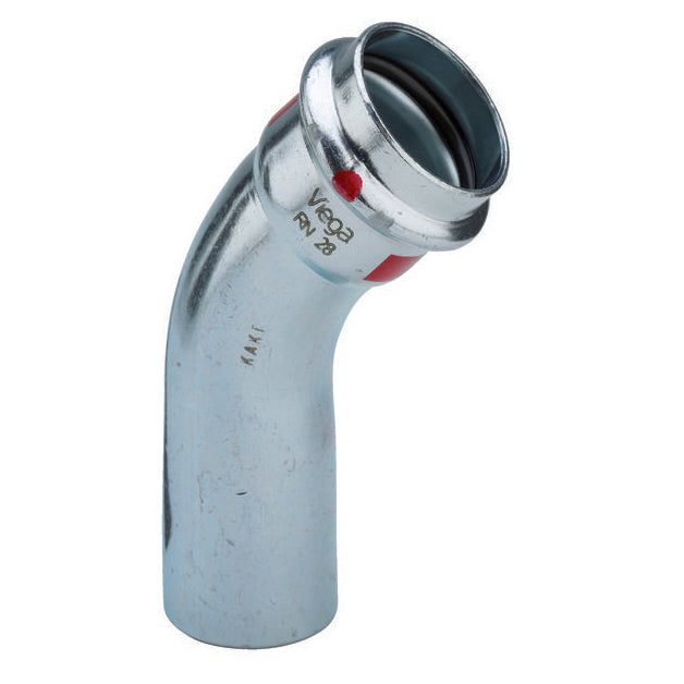 15 mm Prestabo bøjning 45° muffe/nippel